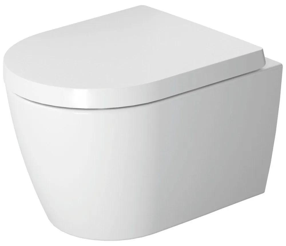 DURAVIT ME by Starck závesné WC Rimless Compact, s hlbokým splachovaním, 370 x 480 mm, biela/biela matná, 2530092600