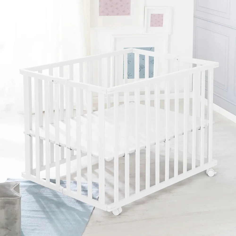 Biela detská ohrádka 100x75 cm – Roba