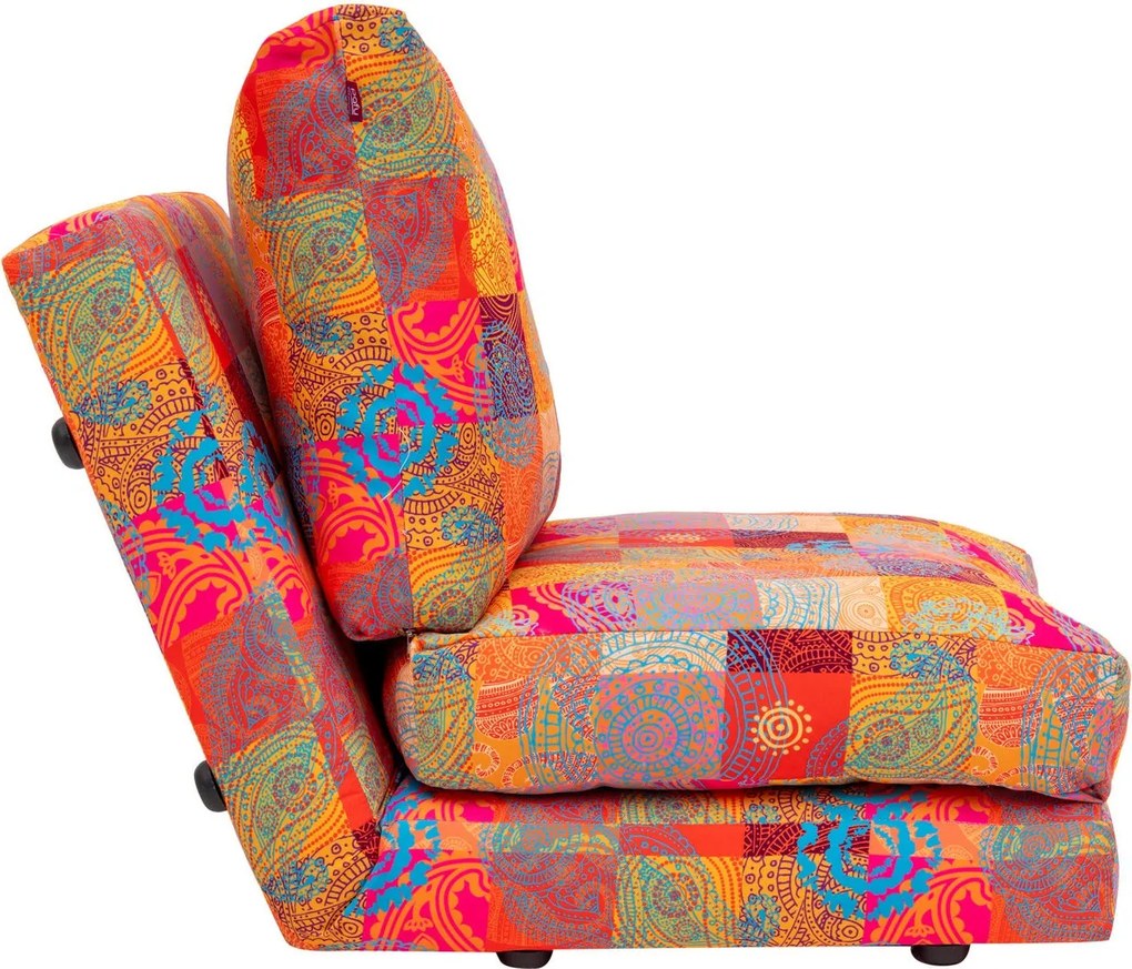 Rozkládací futonové křeslo Taida vícebarevné