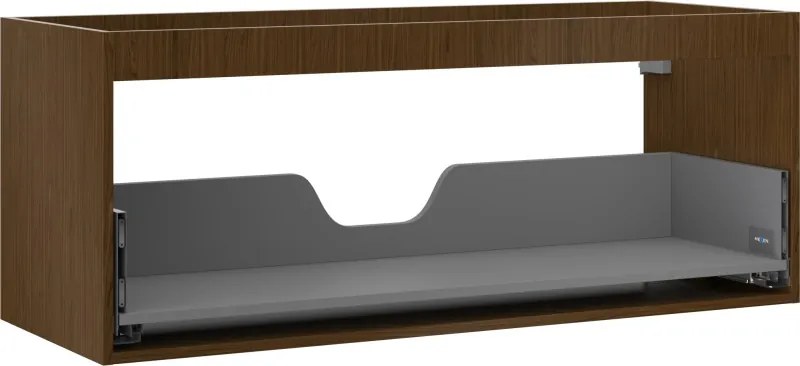 Mexen Box-A, závesná skrinka 120 cm, 1 zásuvka, orech, 91AX0-1200-470-1-86