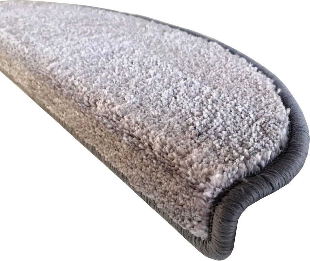Vopi Nášľapy na schody Apollo Soft šedý polkruh - 28x65 polkruh (rozmer vrátane ohybu)