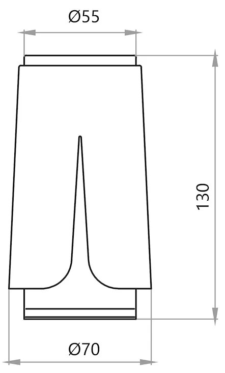 Stropné svietidlo Flower, 1x čierne/zlaté kovové tienidlo