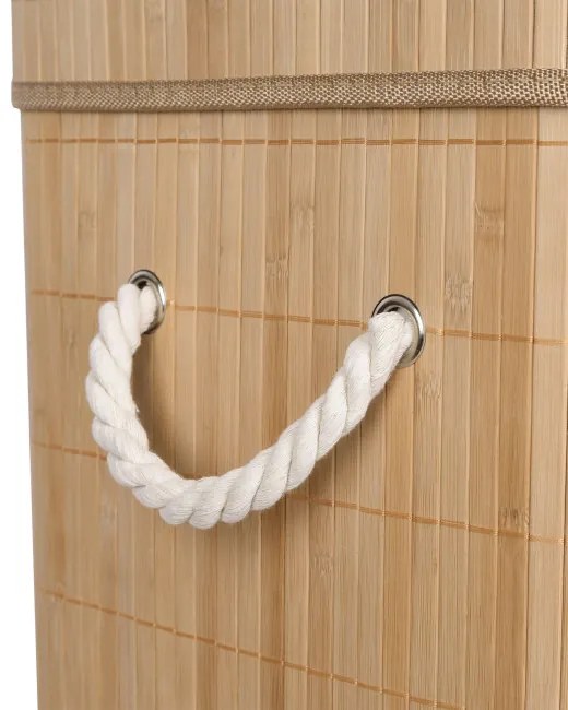 Kôš na bielizeň SOREN  80 l bambusový