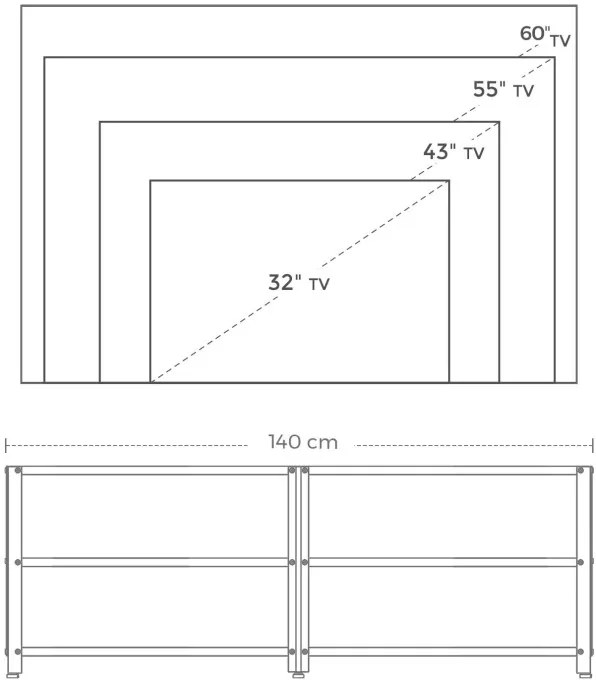 Stolík pod televízor LTV094B01