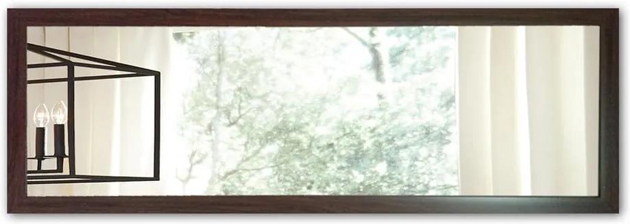 Nástenné zrkadlo s hnedým rámom Oyo Concept, 105 x 40 cm