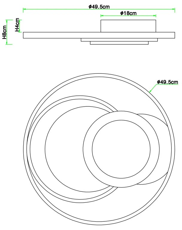 GLOBO NIRRA 67256-45 Stropné svietidlo