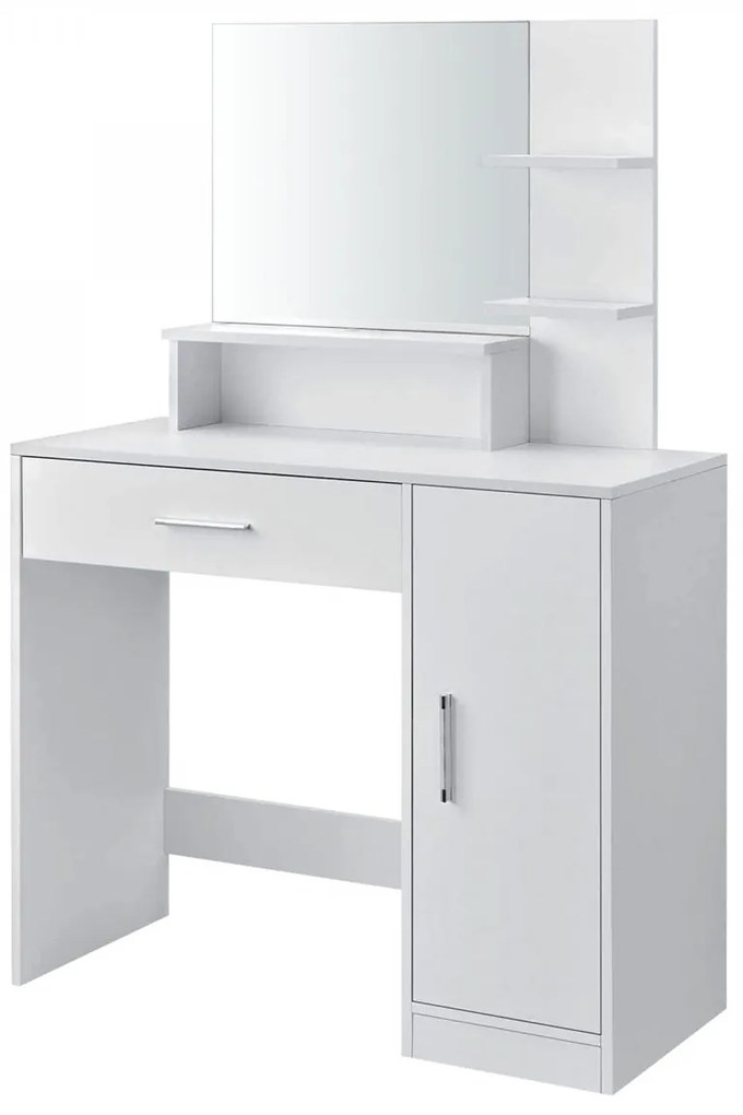 Toaletní stolek se zrcadlem ModernHome bílý