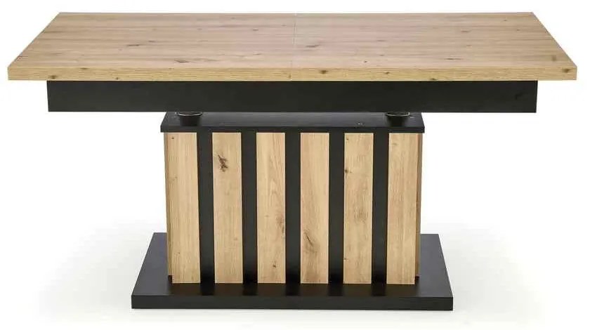 Konferenčný stolík Baretti, dub artisan / čierna