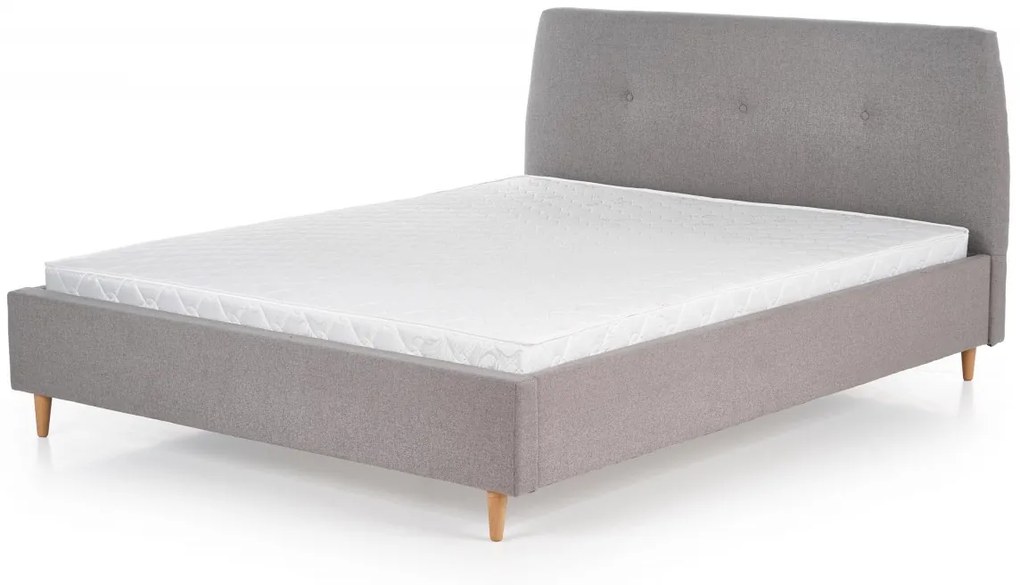 Čalúnená posteľ Dorin 160x200 dvojlôžko sivá