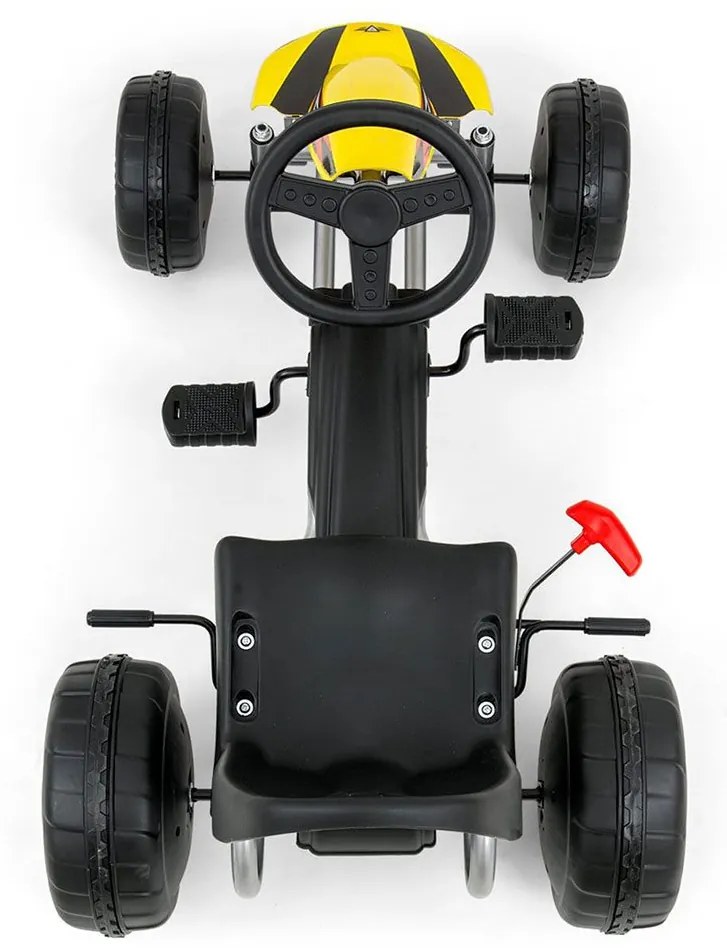 Detská šliapacia motokára Go-kart Milly Mally Viper ružová