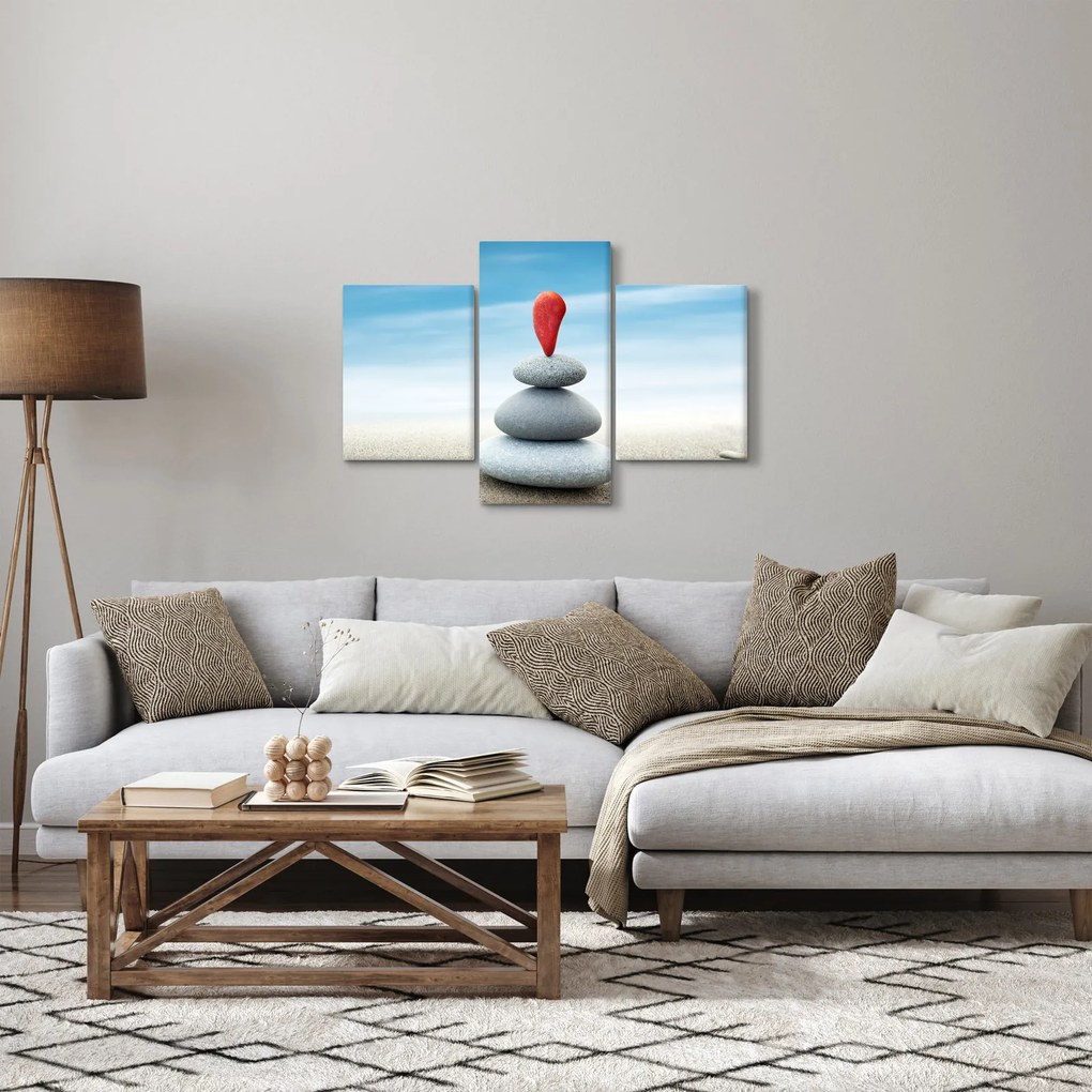 Obraz - Rovnováha s kameňmi (90x60 cm)