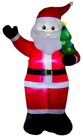 LED svetelná dekorácia Santa Claus, napájanie: sieťové, studená biela, výška: 245 cm