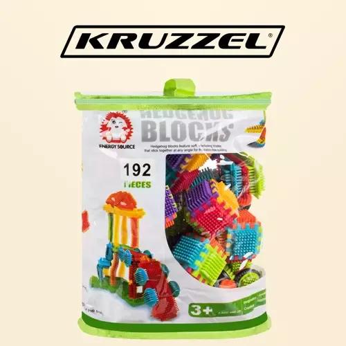 Kruzzel 20376 Farebná konštrukčná stavebnica Hedgehog Blocks 192 ks