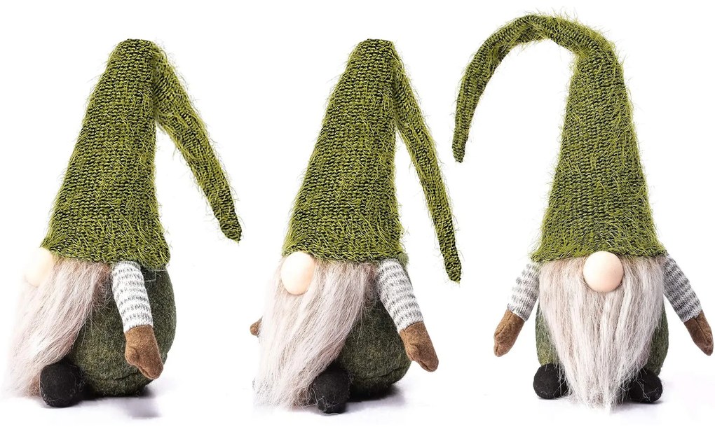 Vánoční skřítek ELF 029 - 50 cm zelený