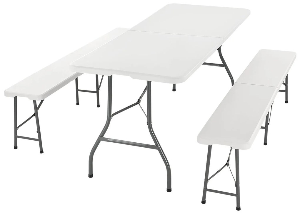 InternetovaZahrada - Kempingový set Bayreuth - 180x70x74 cm