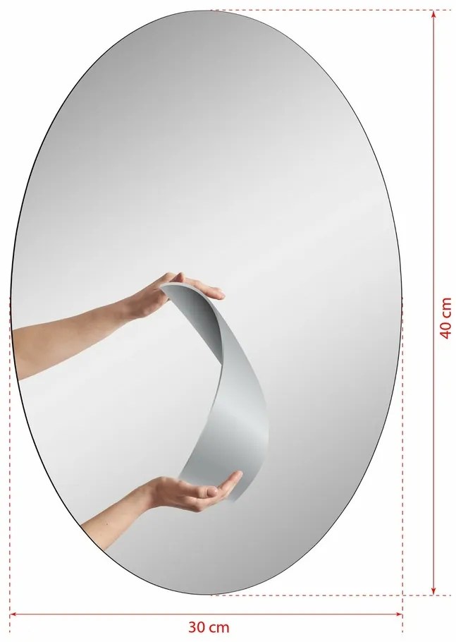 Zrkadlo Elliptical 30 x 40 cm