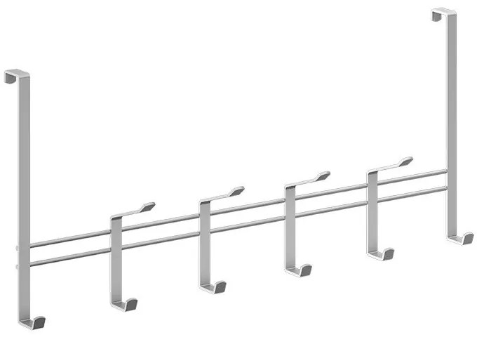 Kovový vešiak na dvere v striebornej farbe 45 cm – Metaltex