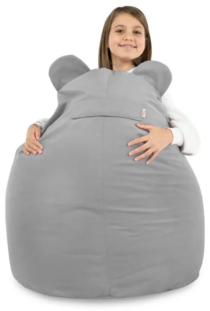 Kreslo pre deti Teddy sivé