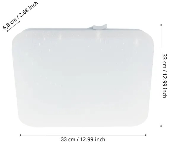 Eglo 900364 - LED Kúpeľňové stropné svietidlo FRANIA LED/14,6W/230V IP44