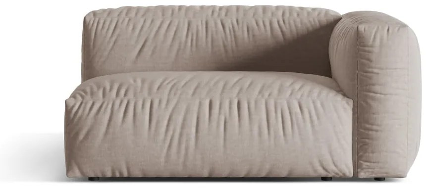 Béžový modul pohovky (pravý roh) Martina – Micadoni Home