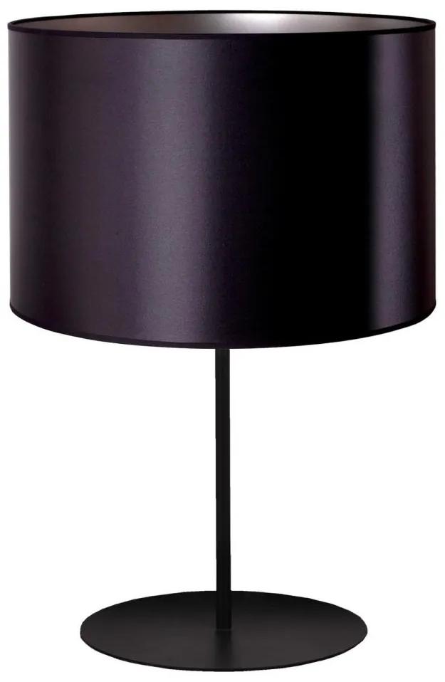 Duolla Duolla - Stolná lampa CANNES 1xE14/15W/230V 20 cm čierna/strieborná DU603058