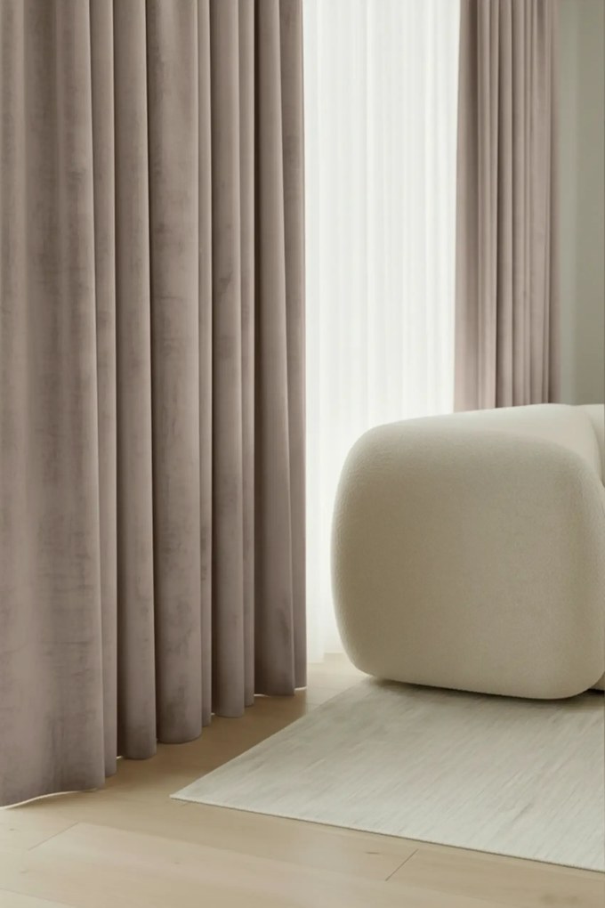 Velúrový záves SOFT VELVET béžový 140x250 cm