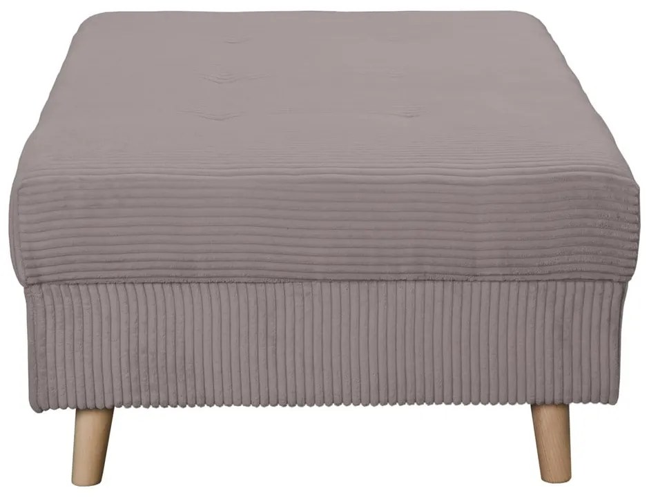 Sivý menčestrový taburet Ariella – Ropez