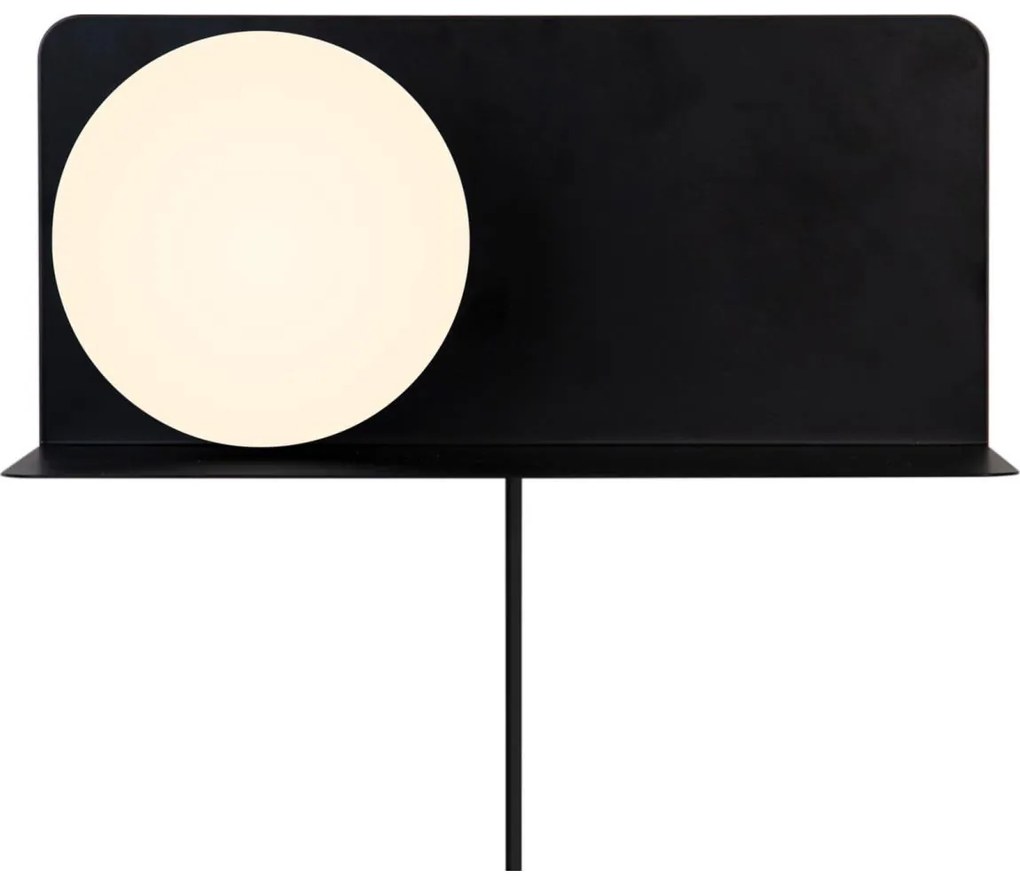 Nordlux - Nástenné svietidlo s poličkou LILIBETH 1xE14/25W/230V čierna