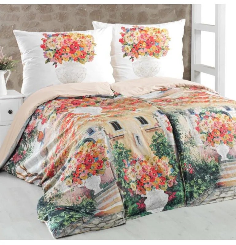 Obliečky bavlnené 3D Provence, Štandardný set jednolôžko obsahuje 1x 140x200 + 1x 70x90