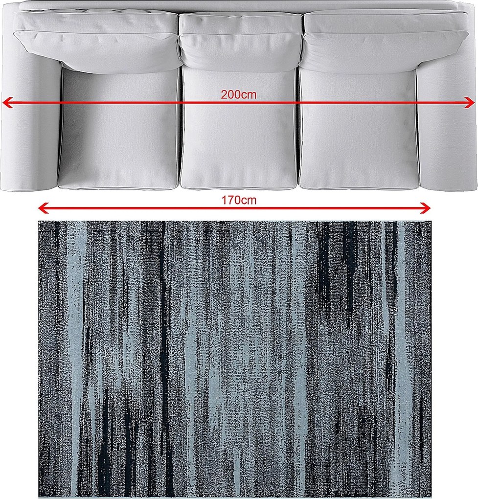 Koberec Sevilla sky blue/frost grey 120x170cm