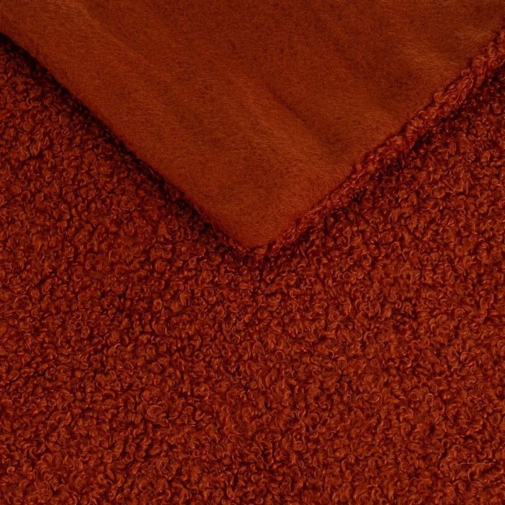 Deka s baránkom v tehlovej farbe 130x160 cm Sherpa Bouclé – Casa Selección