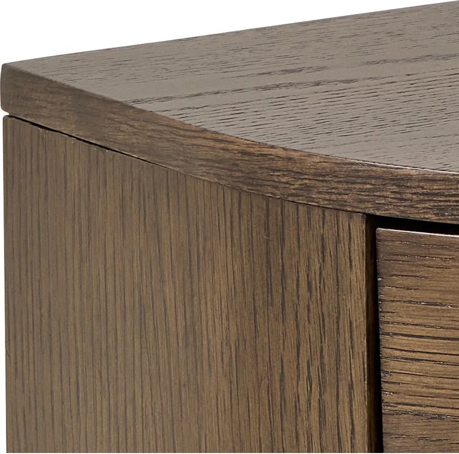 Nočný stolík v dekore duba v tmavoprírodnej farbe Paron – Actona