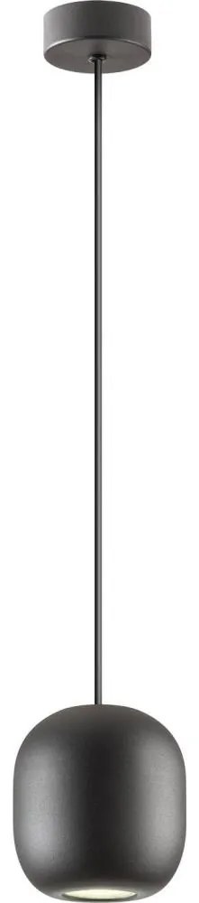 Redo 01-3477 - Luster na lanku BOOM 1xGU10/10W/230V pr. 12 cm čierna