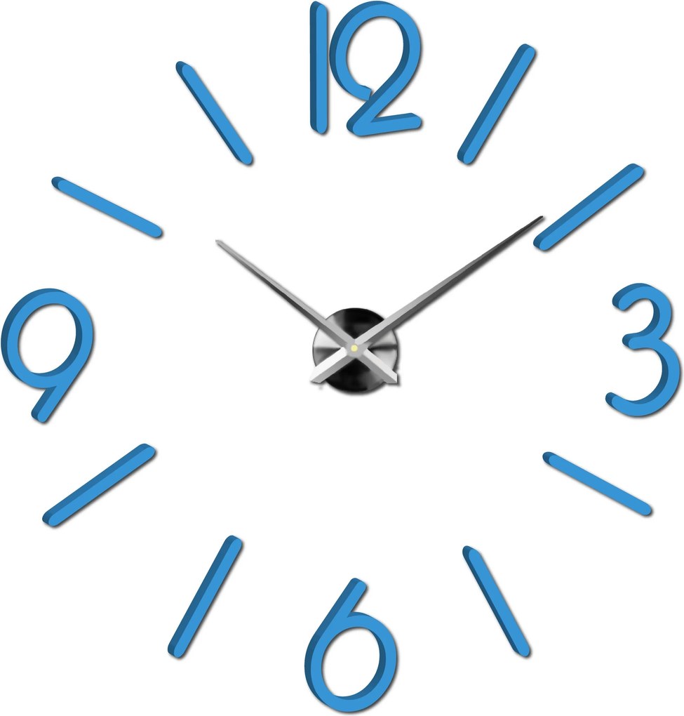 Nástenné hodiny do obývačky - MACKIE: Čierna Ral 9005 Farba čierna RAL 9005 3016-11841 X0036-Modern wall clock HEU-