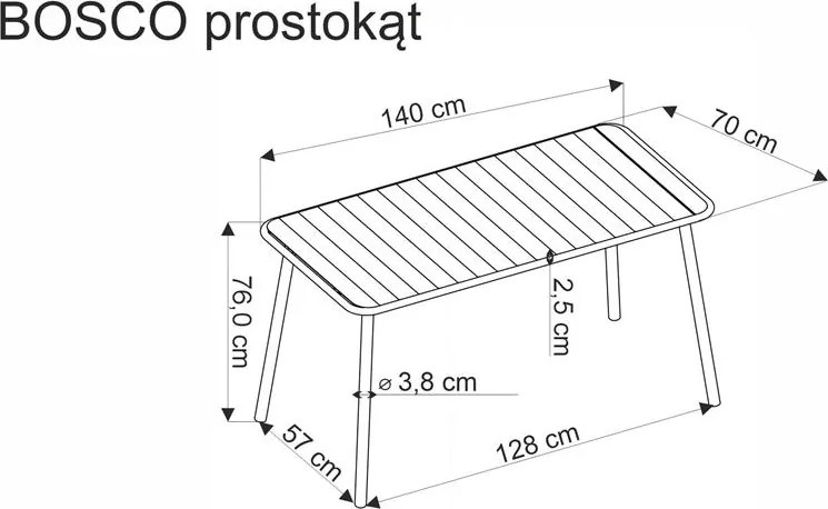 Záhradný stôl Basto 1 (biela) (pre 6 osôb). Vlastná spoľahlivá doprava až k Vám domov. 1092370