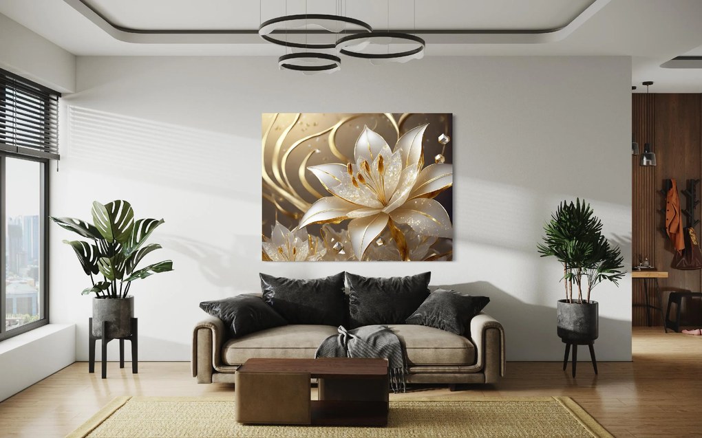 Gario Obraz na plátne Glamour kvet Rozmery: 120 x 80 cm