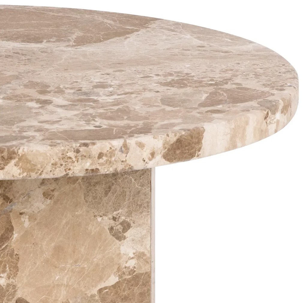 Odkladací stolík Naxos 50 cm mramor Latte