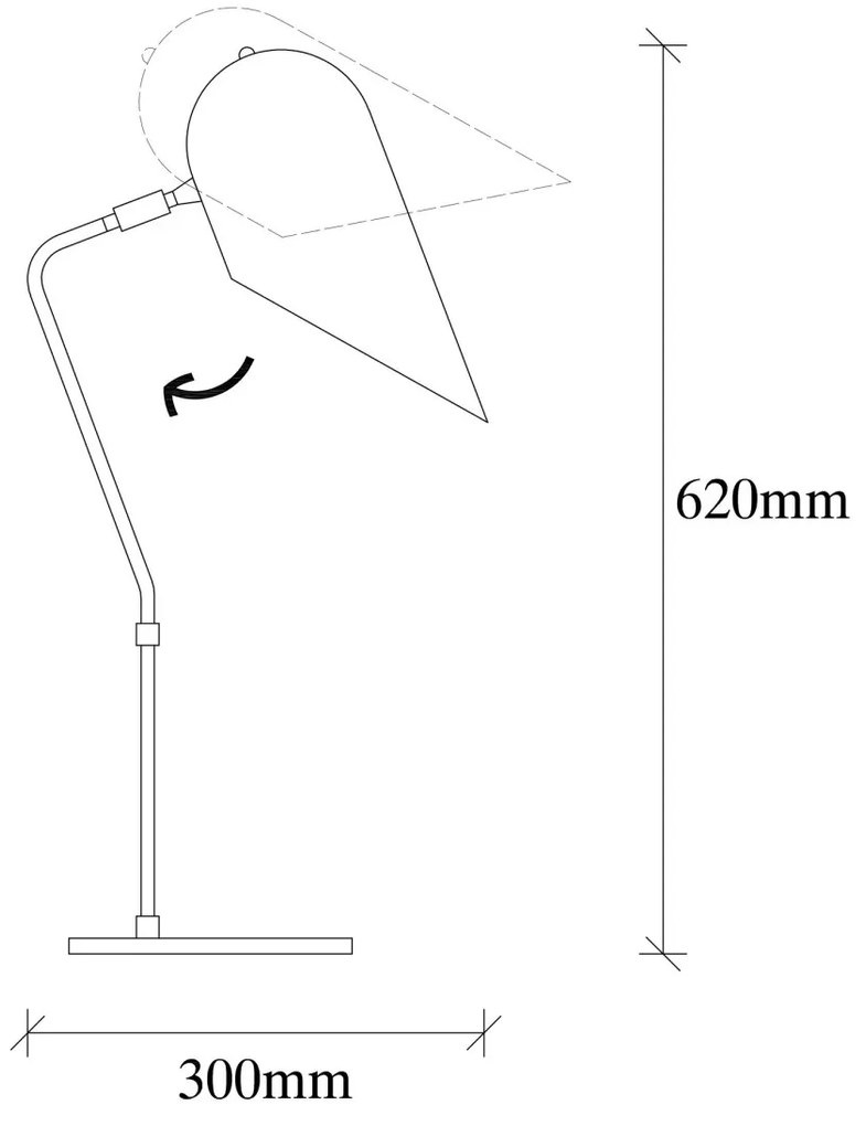 Stolová lampa Kesik čierna