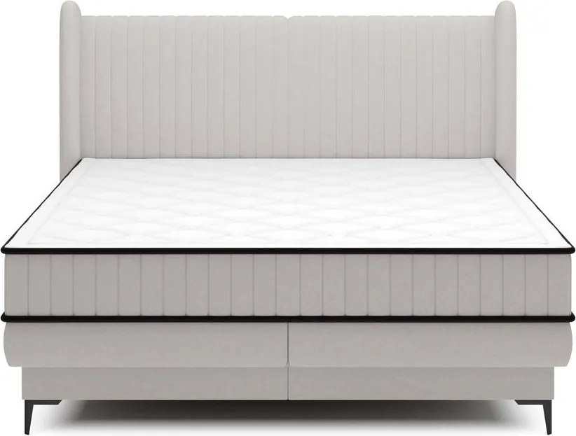 Manželská posteľ 140cm Dalmo (rošt/úl. priestor) (sivá/čierna)
