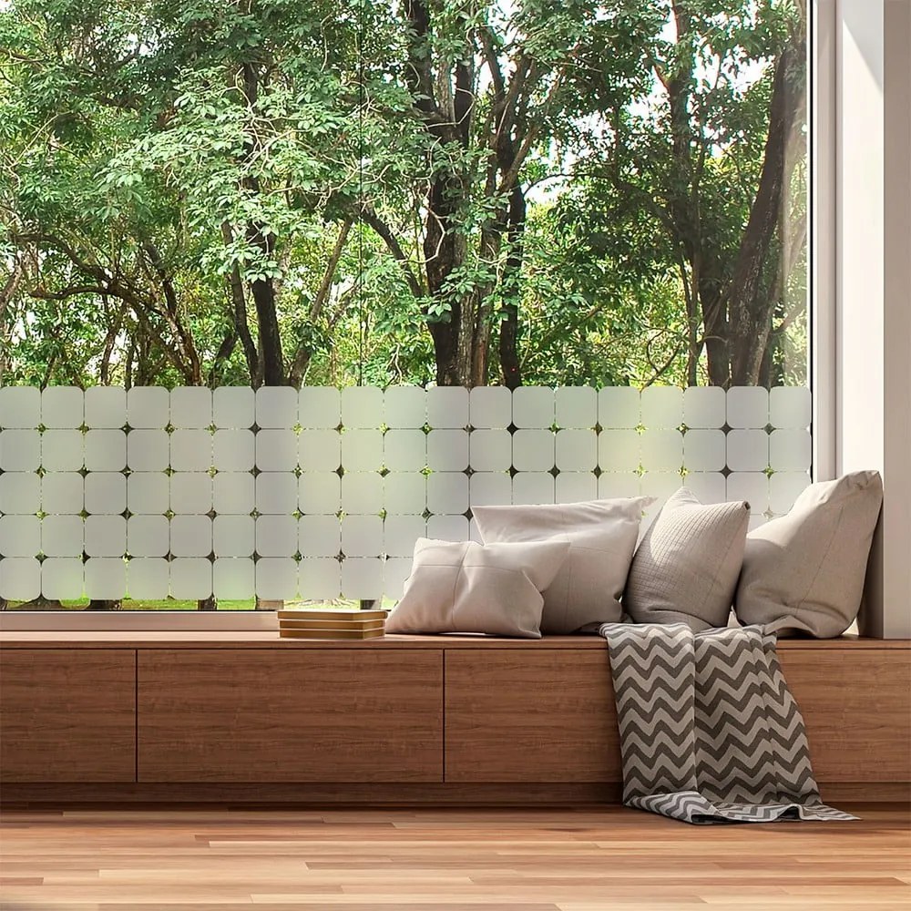 Samolepky na okno 50 ks 10x10 cm Square Blackout – Ambiance