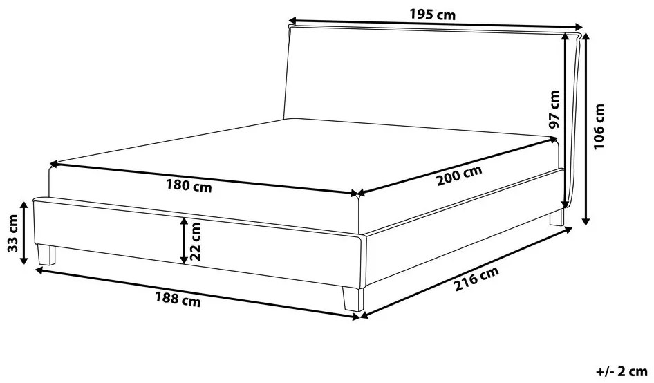 Manželská posteľ 180 cm SANCHEZ (s roštom) (sivá). Vlastná spoľahlivá doprava až k Vám domov. 1007522
