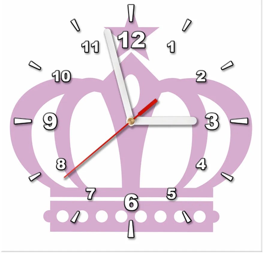 Gario Obraz s hodinami Koruna Rozmery: 30 x 30 cm