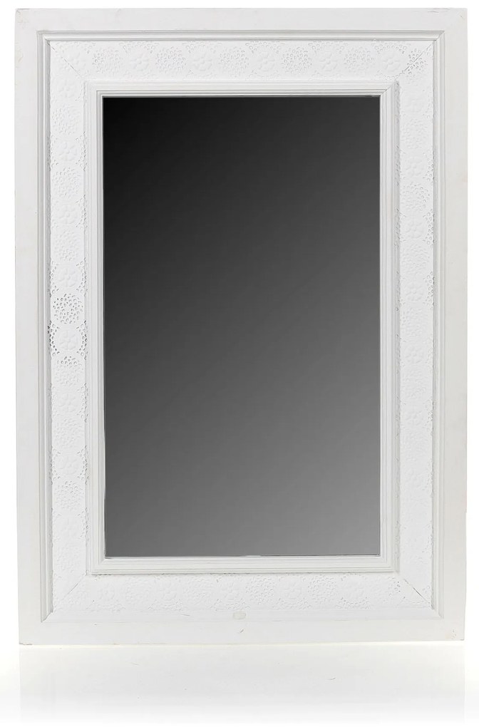 Dekorstudio Zrkadlo v drevenom ráme 60x84,5cm - biele