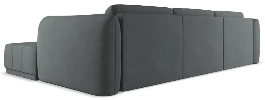 Tmavosivá rohová pohovka (pravý roh) Hoku – Makamii