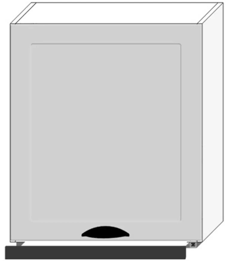 Kuchynská skrinka Adele W60/68 Slim Pl s čiernym  digestorom