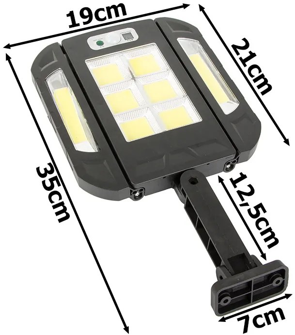 Verk 12291 Solární LED lampa se senzorem pohybu a dálkovým ovládáním