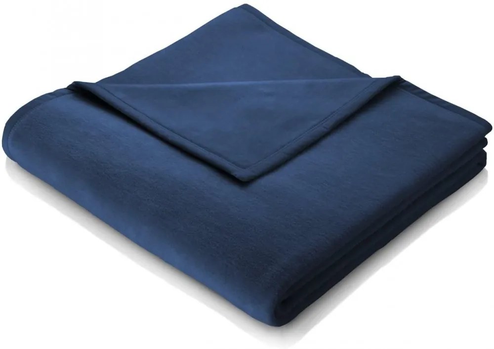 Biederlack Bavlnená deka Cotton Home modrá