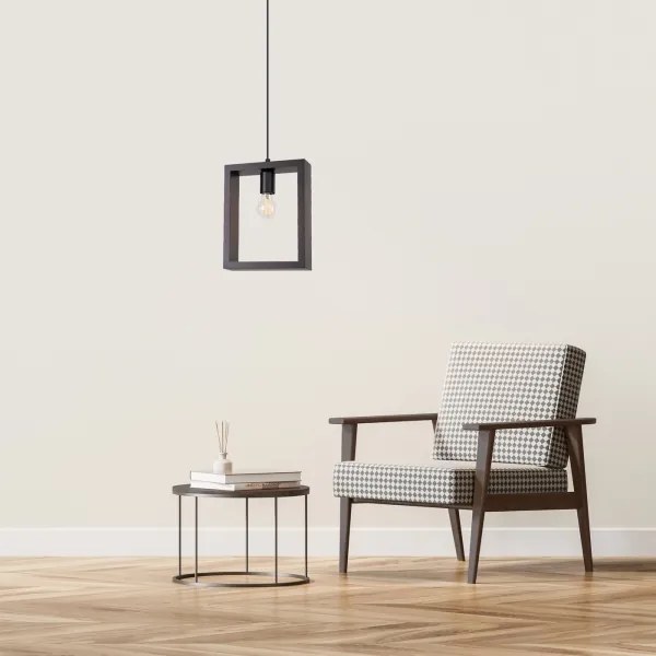 Sollux SL.1311 - Luster na lanku ARIES 1xE27/15W/230V buk/wenge