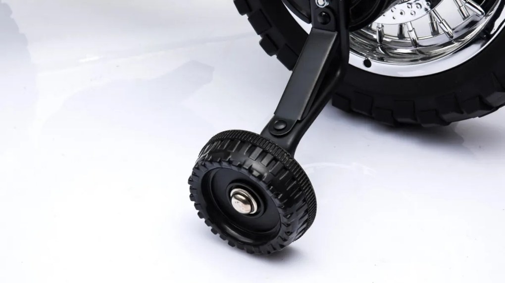 Ramiz Detský krížový bicykel Batériové vozidlo Zelené + asistenčné kolesá + LED zvuky