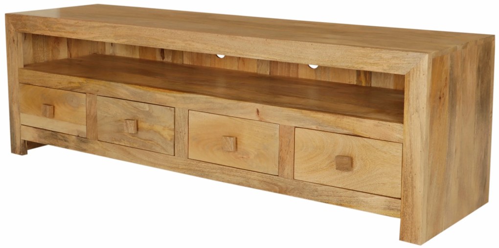 furniture-nabytek.cz - TV stolík masív z dreva mango 160x50x45